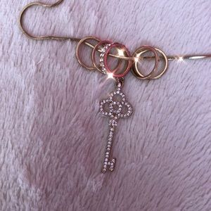 CHARLOTTE RUSSE Key Necklace